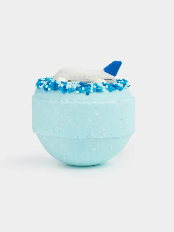 Ваннаға арналған бомба, 130 гр, ойыншықпен, көк, Ваниль, Ұшақ, Traffic, image-1