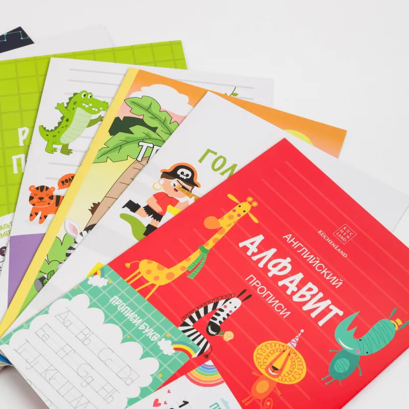 Набор развивающих тетрадей, 23х17 см, 8 л, 10 шт, бумага, Алфавит и творчество, Creative, image-3