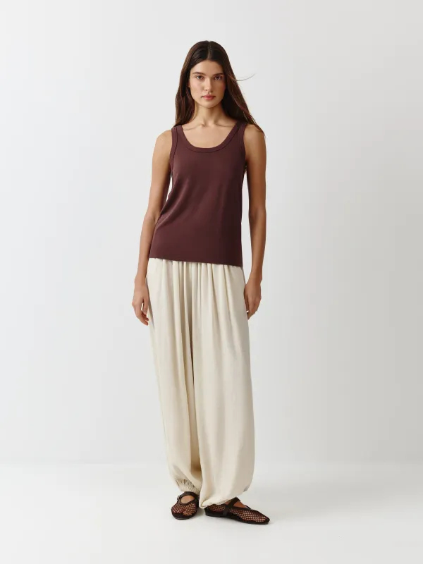 Әйелдерге арналған топ, өлшемі L, полиэстер/вискоза/эластан, қоңыр, Leolia, image-1