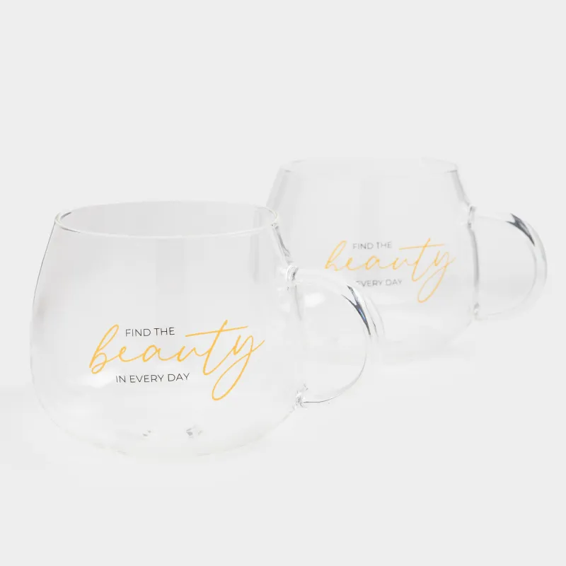 Саптыаяқ, 380 мл, 2 дана, шыны Б, Find the beauty, Scroll