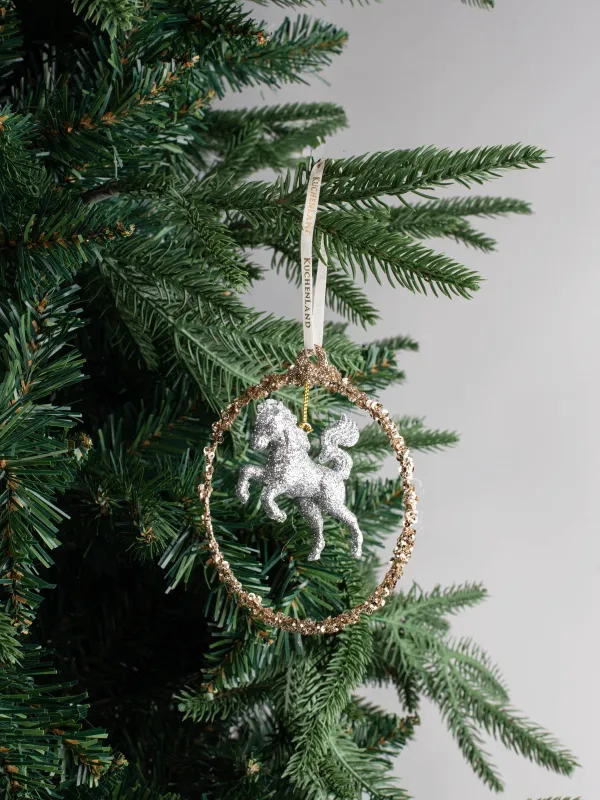 Шырша ойыншығы, 11 см, металл/пластик, шампан, Жылқы, Figure sparkle, image-3