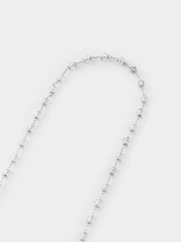 Цепочка для очков, 65 см, металл, серебристая, Бусины, Baroque, image-1
