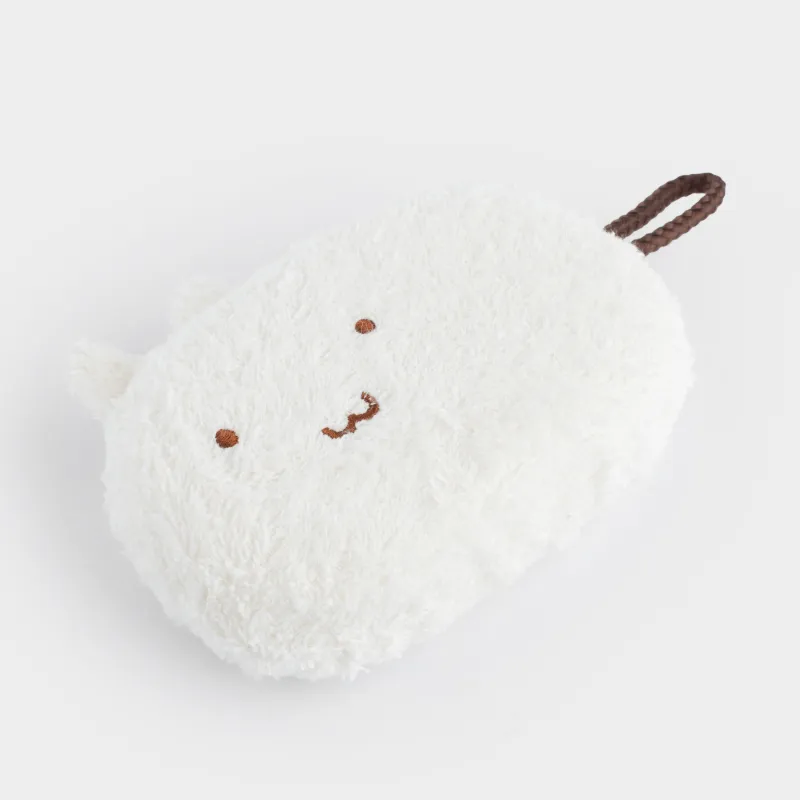 Денеге арналған жөке, 13х11 см, балаларға арналған, полиэстер/көбік, сүт түстес, Мысық, Cat, image-2