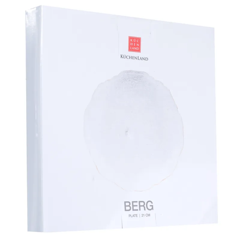 Тарелка закусочная, 21 см, стекло, с золотистым кантом, Berg, image-2