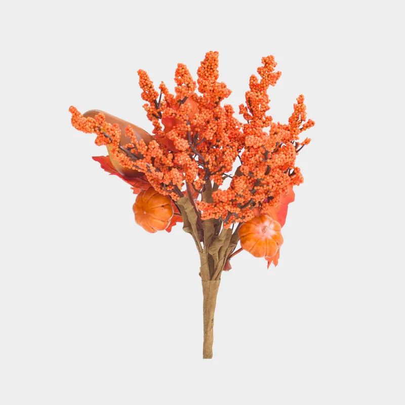 Сәндік бұтақ, 15 см, көбік/полиэстер, Күзгі гүл шоғы, Forest symphony decor