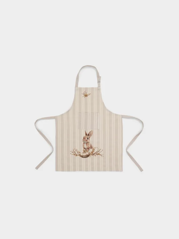 Фартук, 70х85 см, хлопок, бежевый, Пасхальный кролик, Rabbit Easter, image-0