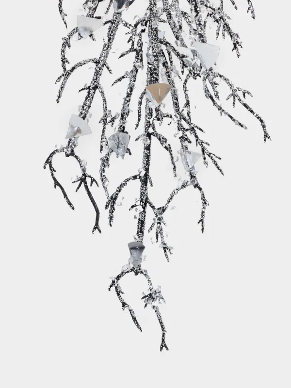 Сәндік әшекей, 40 см, аспалы, пластик, Кристалдар мен жылтырақтар, Crystal sparkle, image-1