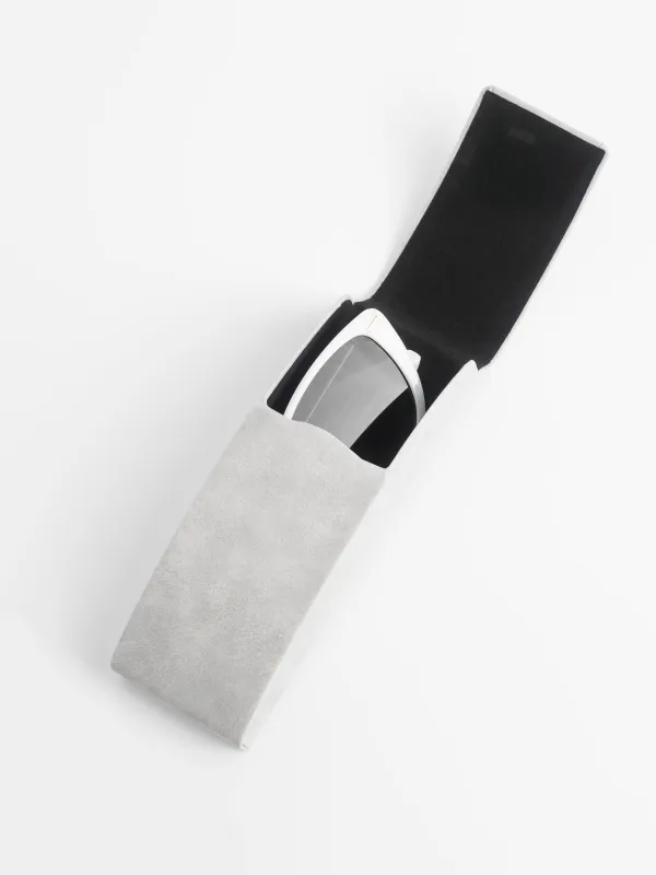 Көзілдірік қабы, 15x5 см, полиуретан, ашық сұр, Rock, image-4