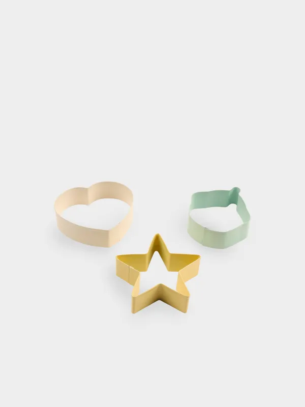 Набор для выпечки, 5 пр, скалка/венчик/формы, силикон/сталь/дерево, Фигуры, Bakery, image-2