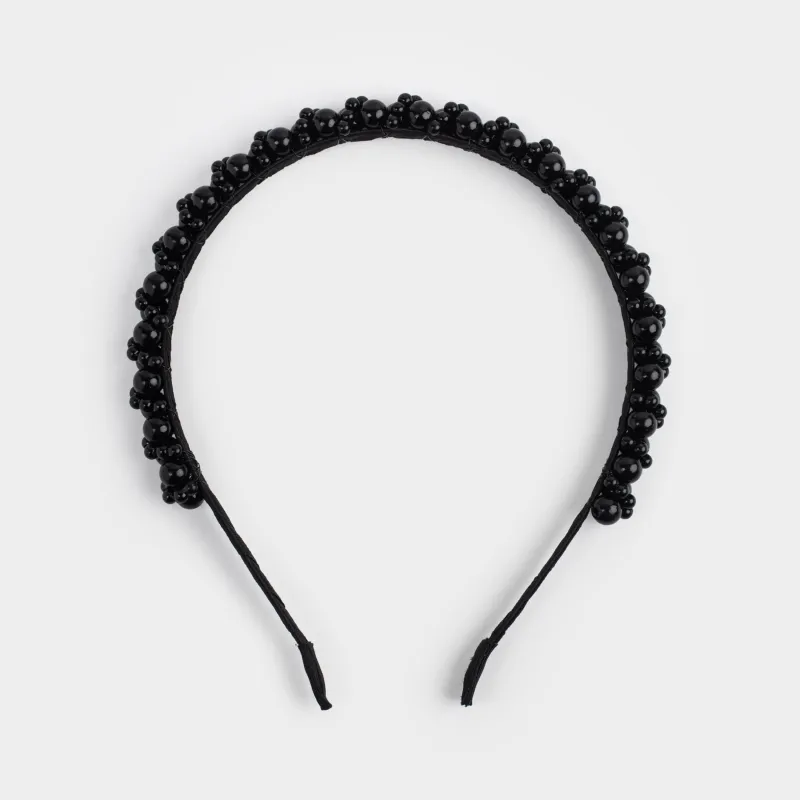 Тоғыншақ, 13х16 см, пластик/металл, қара, моншақтар, Hairstyle