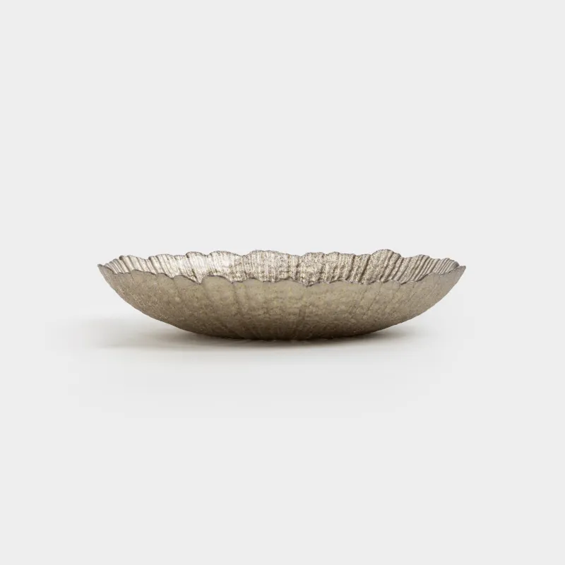 Блюдо глубокое, 21х4 см, стекло, коричневое, Raisen