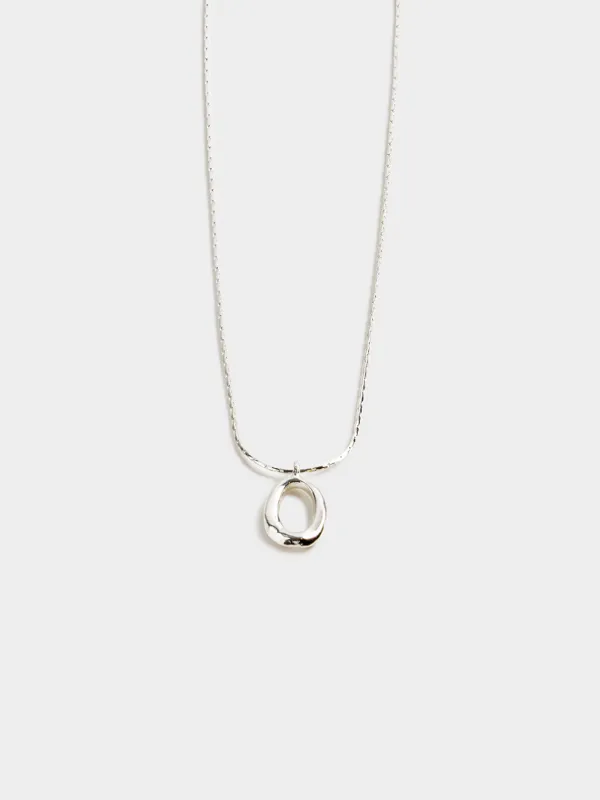 Шынжыр, 47 см, аспасы бар, металл, күміс, Jewelry, image-1