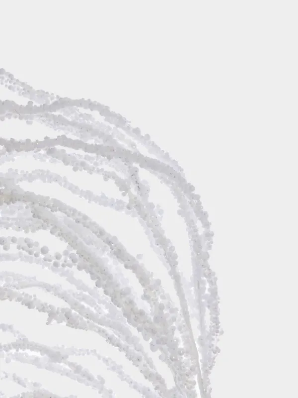 Ветка декоративная, 65 см, Снежные ягоды, White berry, image-3