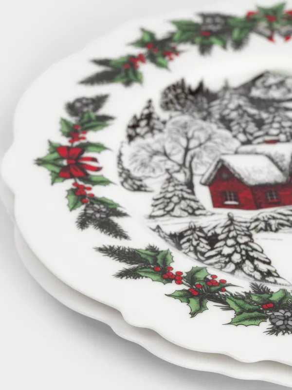 Тарелка десертная, 20 см, 2 шт, Дом в лесу, Forest house, image-2