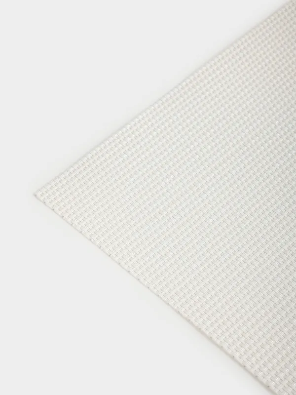 Аспаптарға арналған майлық, 30х45 см, ПВХ, тікбұрышты, сүт түстес, күмістен жасалған жіп, Solid, image-3