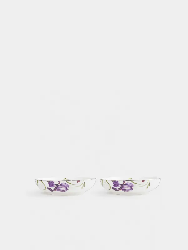 Тарелка суповая, 20х5 см, 2 шт, Ирис, Antarctica Flowers, image-1