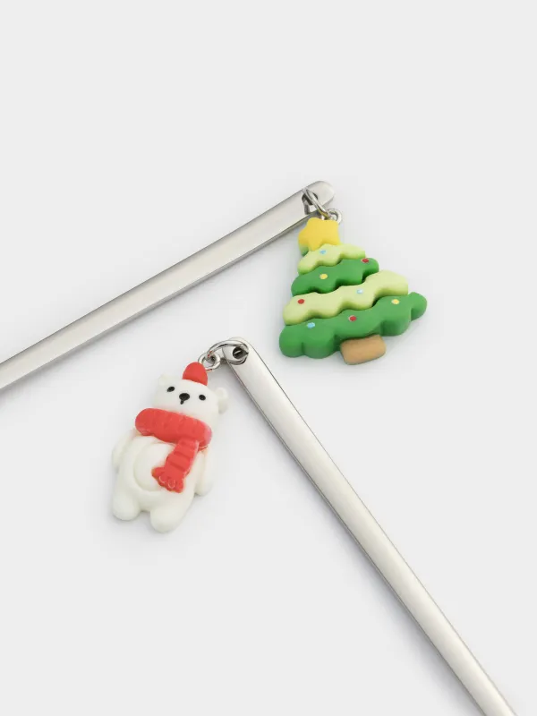 Десерт қасығы, 14 см, 2 дана, болат, күміс, Қонжық/Аққұтан, Funny friends, image-2