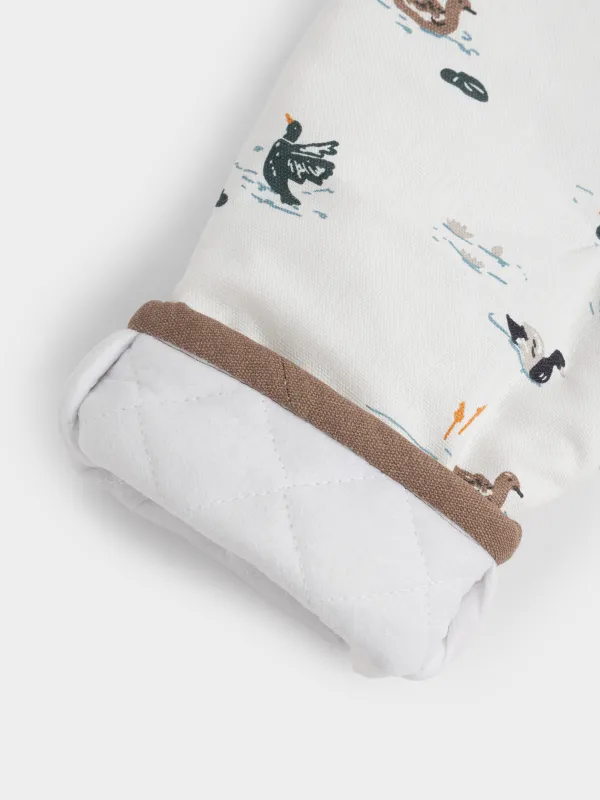 Прихватка-варежка, молочная, Ducks in pond, image-1