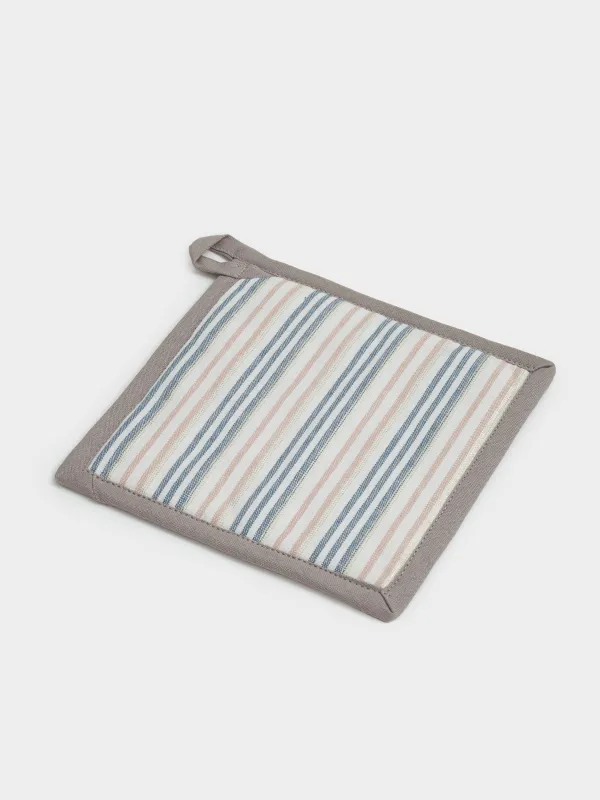 Ыдыс ұстағыш, 20х20 см, мақта, сарғылт-қоңыр, Жолақтар, Stripes kitchen, image-2