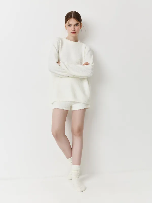 Әйелдерге арналған худи, үйге арналған, өлшемі L, полиэстер, сүт түстес, Ami, image-1