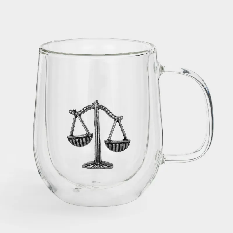 Саптыаяқ, 350 мл, металлдан жасалған шыны, күміс, Таразы, Air zodiac, image-0