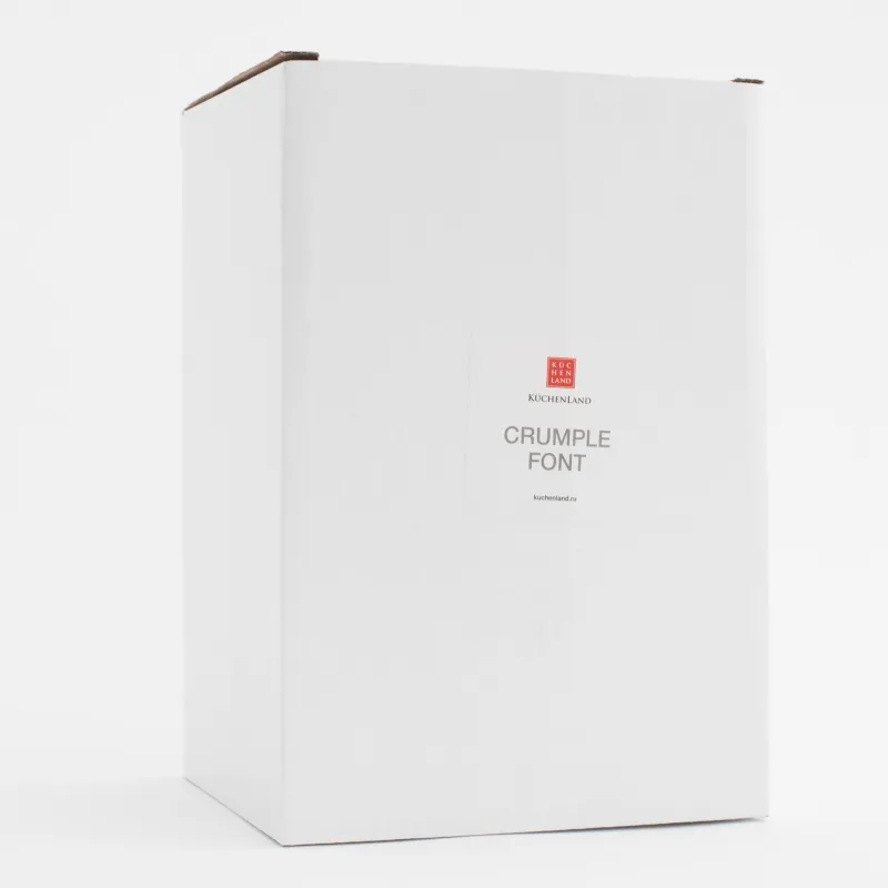 Гүл вазасы, 20 см, керамика, ақ, сәт, Crumple font, image-5