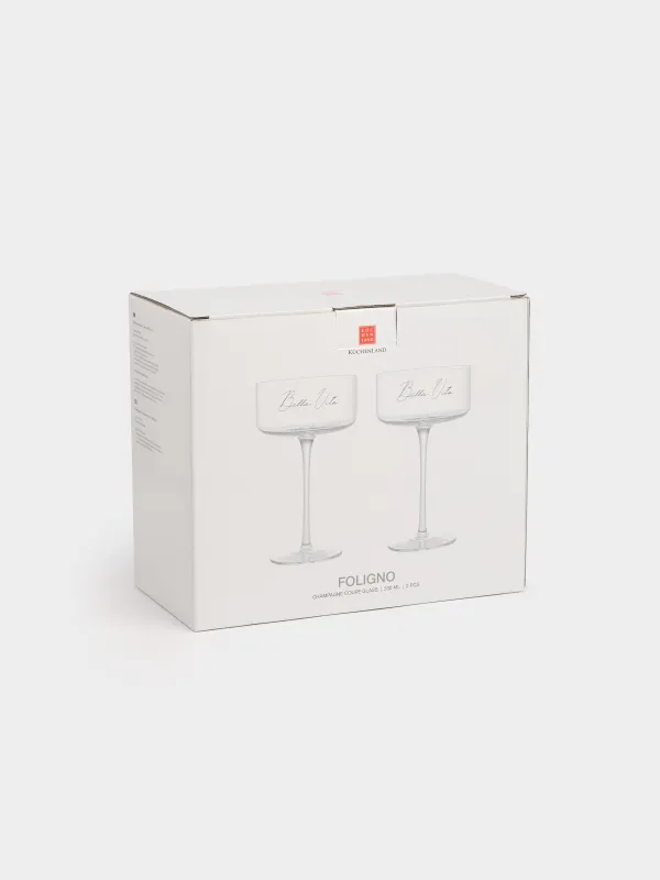 Бокал-креманка для шампанского, 330 мл, 2 шт, кристальное стекло, Bella Vita, Foligno, image-4