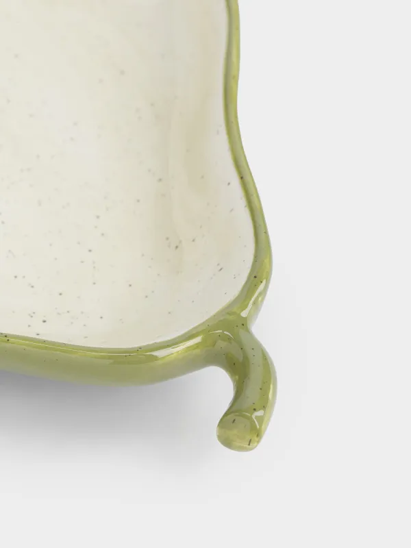 Блюдо, 20х16х4 см, в крапинку, Груша, Crumple fruits, image-3