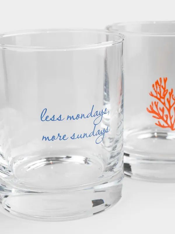 Виски стақаны, 10 см, 340 мл, 2 дана, шыны, теңіз маржандары, Libona, image-7