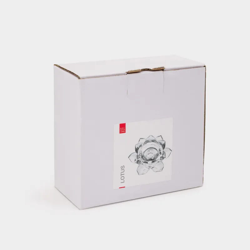 Подсвечник, 12x5 см, для чайной/тонкой свечи, стекло, Лотос, Lotus, image-6