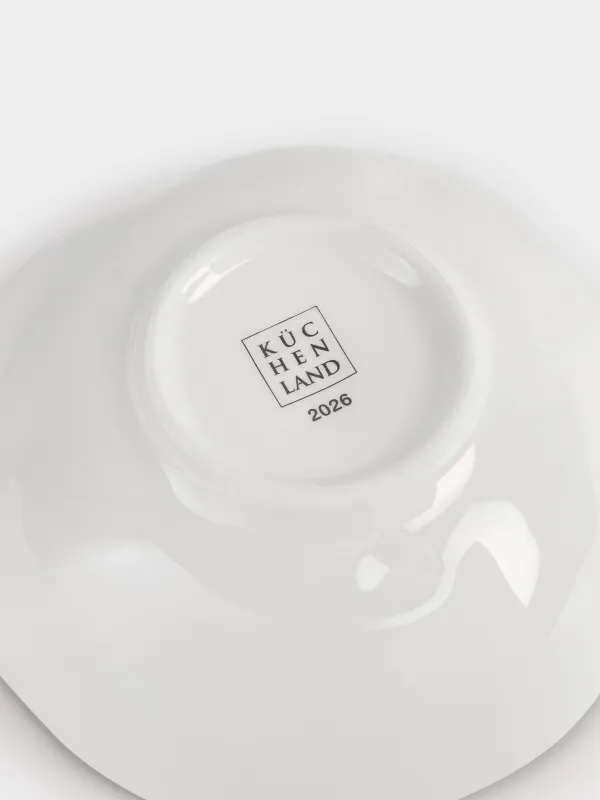 Салат ыдысы, 15х5 см, 370 мл, керамика, Шырша бұтағы, Сhristmas green, image-4