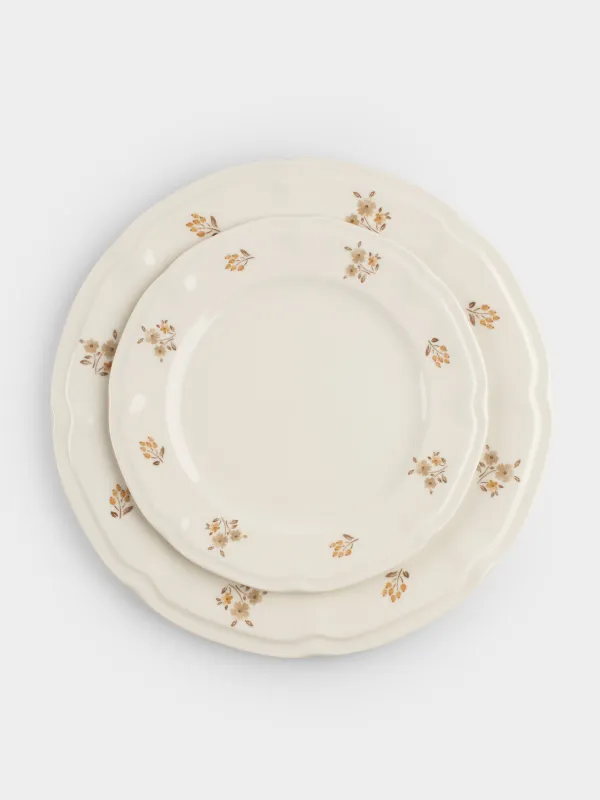 Сервиз обеденный, 6 перс, 18 пр, фарфор N, белый, Винтажные цветы, La flore, image-1
