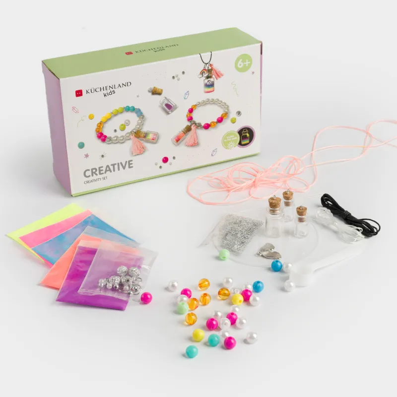 Шығармашылық жиынтығы, зергерлік бұйымдар жасау, металл / пластик / тоқыма, Жарқыраған зергерлік бұйымдар, Creative, image-5