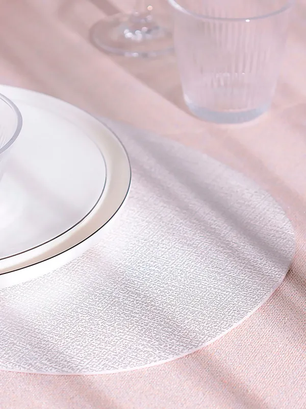 Аспап астындағы майлық, 30х45 см, ПВХ, сопақ, ақ, Күміс тамшылар, Rock, image-4