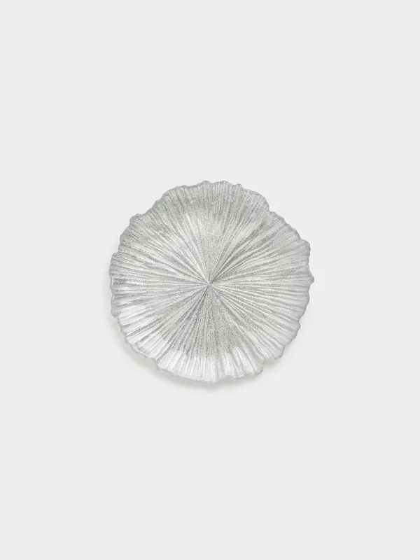 Тіскебасар тәрелкесі, 21 см, шыны Р, күміс түстес, Verge, image-0