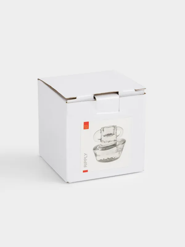 Подсвечник, 7 см, для тонкой свечи, стекло, Ripply, image-5