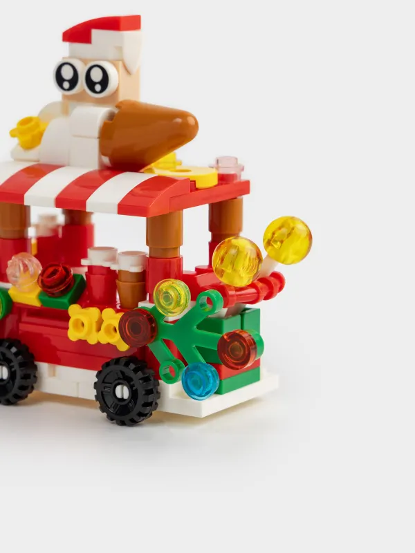 Конструктор, 10х8 см, 108 деталей, пластик, цветной, Рождественский прилавок, Hobby kids, image-1