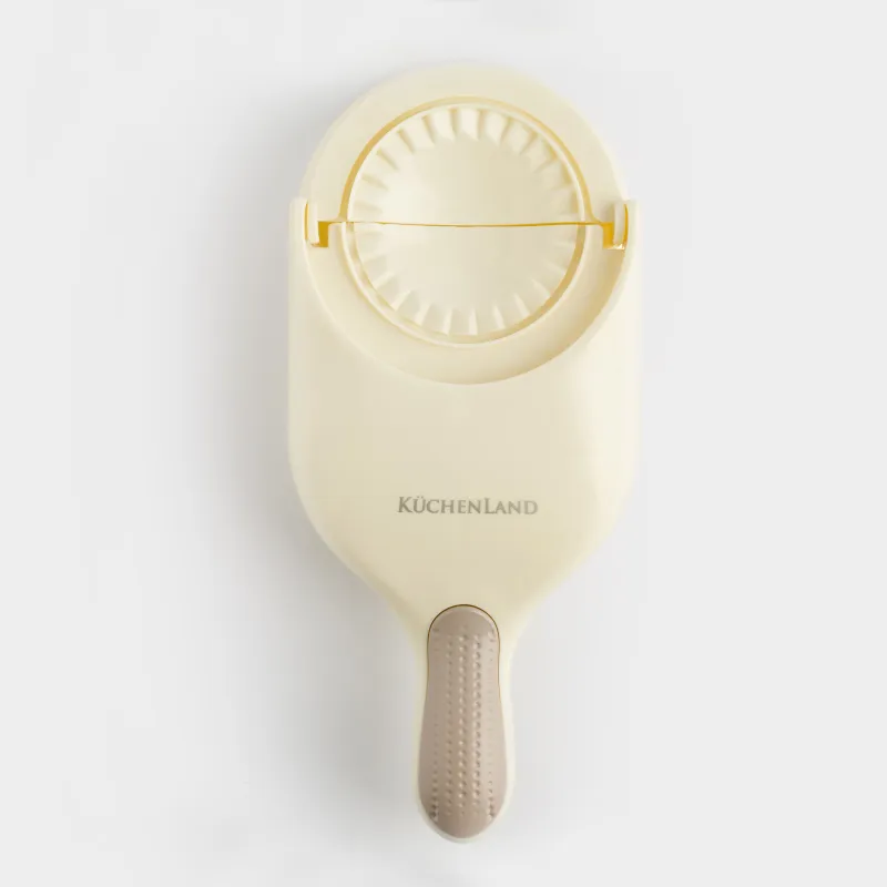 Тұшпараларды мүсіндеуге арналған қалып, 25х10 см, 2-і 1-де, тұтқасы бар, пластик, сарғылт-қоңыр, Bakery