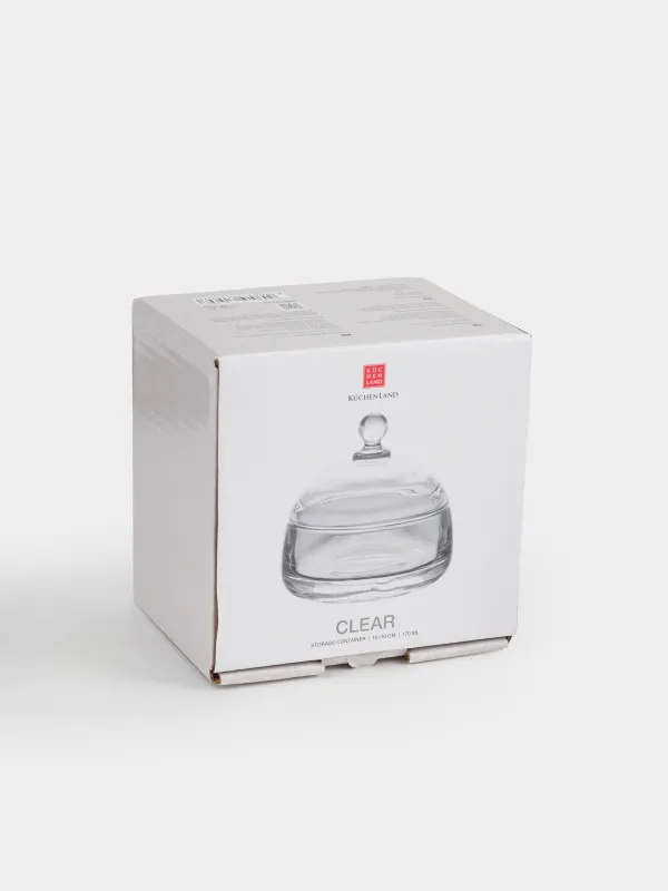 Сақтау ыдысы, 10х10 см, 200 мл, шыны, Clear, image-4