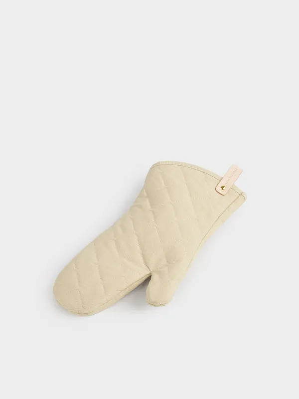 Прихватка-варежка, 17х35 см, хлопок/полиэстер, молочная, Stitch kitchen, image-1