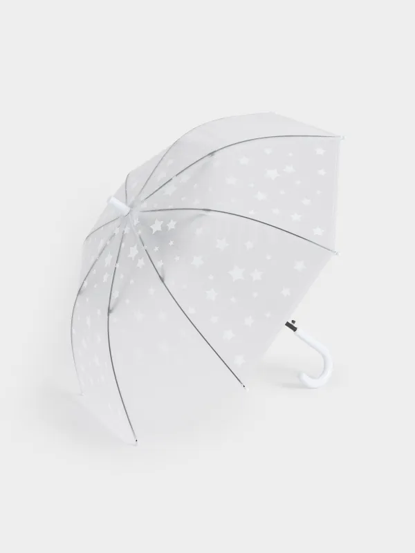 Қолшатыр таяқшасы, 48 см, нәресте, полиоксиэтилен, мөлдір, Жұлдыздар, Aspen, image-0