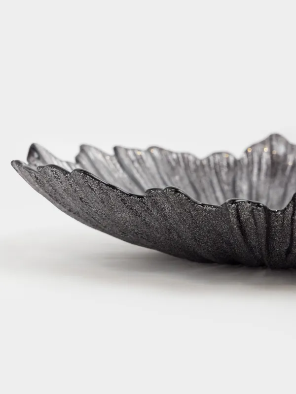 Терең ыдыс, 21х5 см, шыны Р, сұр, Verge, image-1