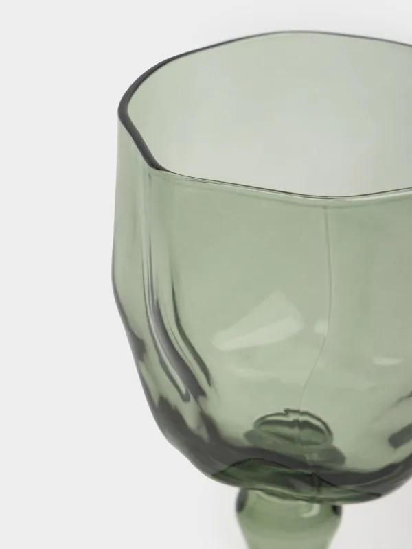 Шарап бокалы, 350 мл, шыны Р, сұр, Мыжылған әсер, Crumple color, image-2