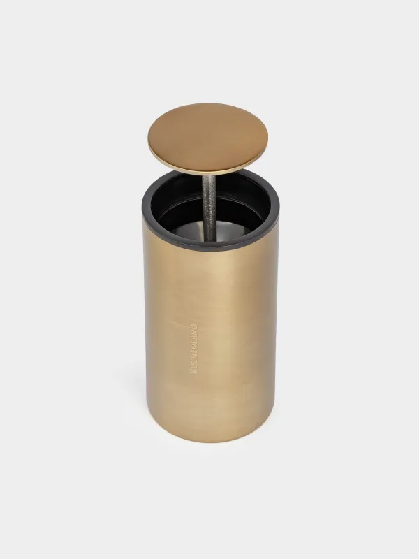 Тіс тазалағыш Контейнер, 10 см, болат, алтын, классикалық алтын, image-2