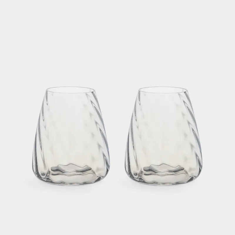 Стакан, 11 см, 460 мл, 2 шт, стекло, перламутр, Sorento bend