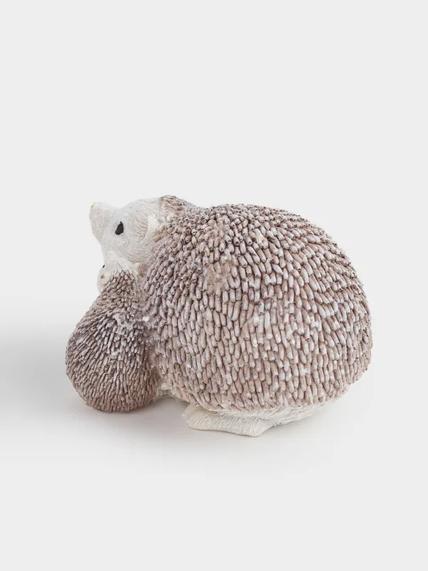 Мүсінше, 10 см, полирезин, сұр-қоңыр, Кірпі, Slight frost, image-2