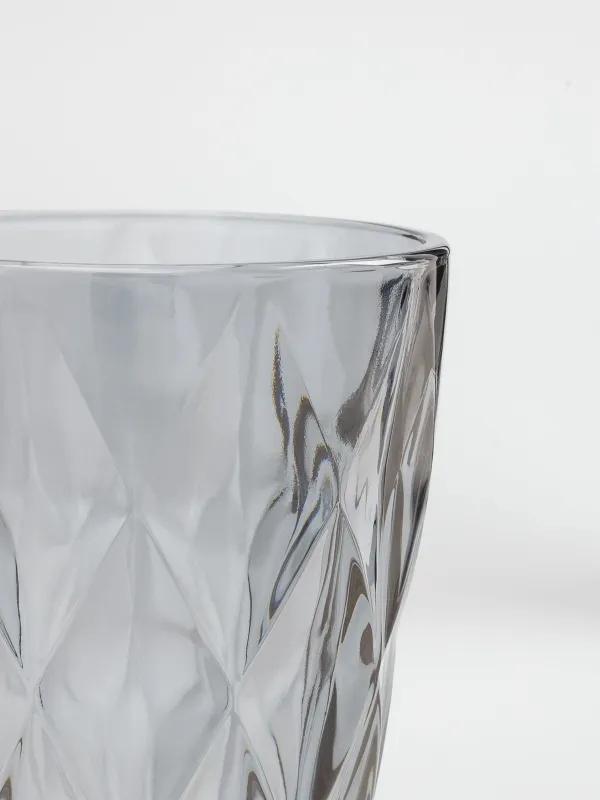 Стакан, 10 см, 270 мл, 6 шт, стекло Р, серый, Rhomb color, image-3