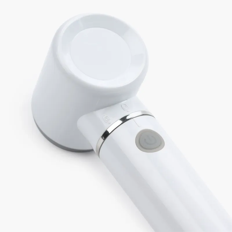 Тазалау щеткасы, 19 см, 2 саптама, электр, пластик, сұр және ақ, таза, image-2