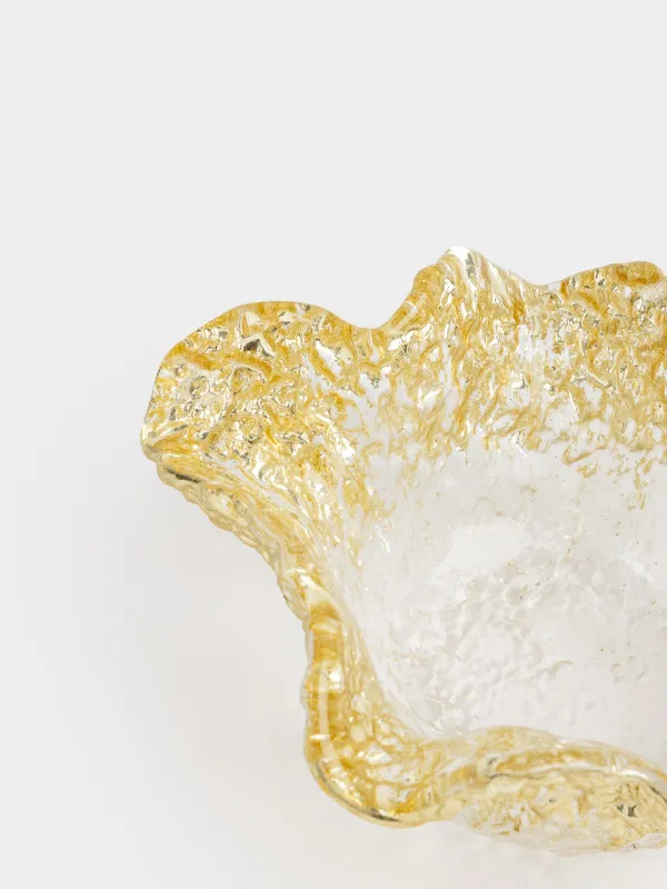 Терең ыдыс, 17х8 см, шыны Р, шампан, Толқынды жиектер, Felsen, image-3