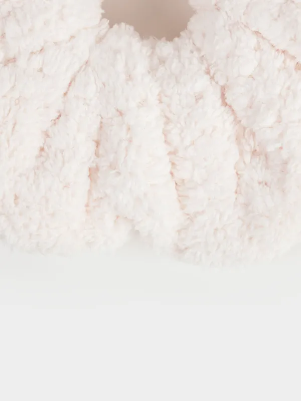 Резинка для волос, 13 см, флис, молочная, Ratine, image-3